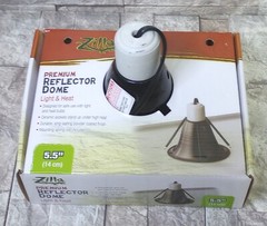 Zilla Reptile Terrarium Heat Lamps & Habitat Lighting Dome Blk 5.5-in