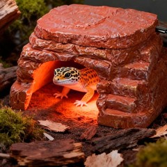 Heated Stone Cave Overheat Protection Rock Cave Heater Easy to Clean for Winter