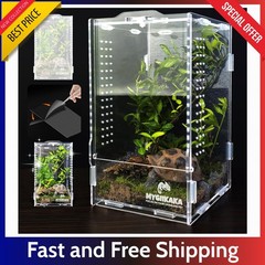 Acrylic Jumping Spider Habitat – Insect Terrarium Bug Frog Praying Mantis Tank..