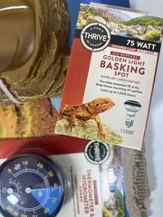 🍀 Thrive Reptile Starter Kit Bulb, Basking Spot Light & Thermometer/Hygrometer