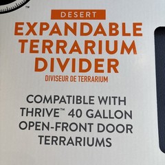 Thrive Expandable Terrarium Divider Fits 40 Gal. BRAND NEW