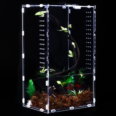 Aiicioo Micro Habitat Terrarium Enclosure 8x6x14 Inches