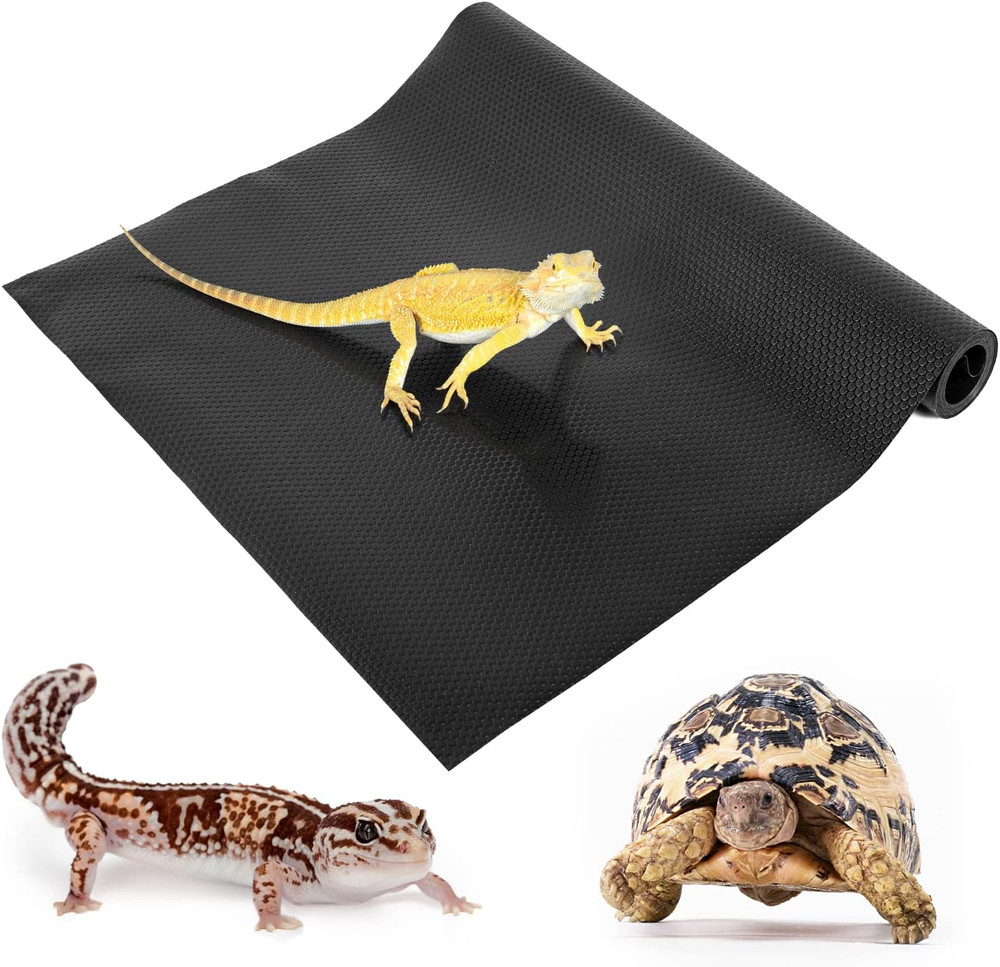 Reptile Substrate Mat Terrarium Carpet, 118″ X 23.6″ Non-Adhesive Reptile Terrar