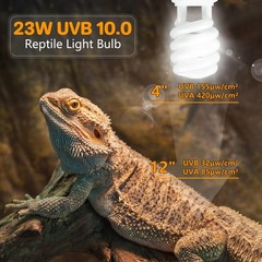 UVA UVB Reptile Light 10.0, Desert UVB 150 Compact Fluorescent Lamp, UVB Ligh…