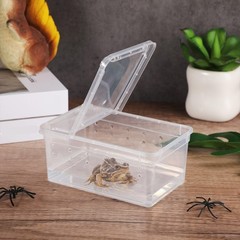 8 Pcs Reptile Breeding Box – Clear Plastic Terrarium for Bearded Dragon, Gecko,