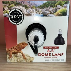 New Thrive 8.5″ Dome Lamp 6ft Cord On/Off Switch for 150 Watt bulb