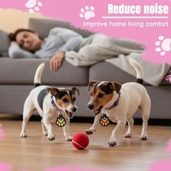 Clysee 6 Pcs Dog Tag Silencer Dog Tag Cover Portable Pet ID Soundless Silence…