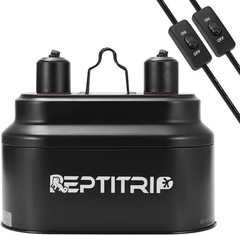 Dual Reptile Light Fixture with Switches, Reptile Heat Lamp Fixture, Reptiles…