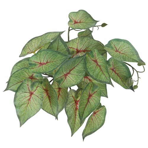 Fake Reptile Plants for Reptile Terrarium Plants, Fake Arrowhead Plants Red