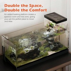 NEW Hanging Turtle Basking Platform, Above Tank Topper with Lid for Baby Turtles