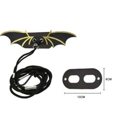 1pc Reptile Lizard Gecko Bearded Dragon Harness And Leash Adjustable Strap Black