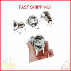 75W Basking UVA+UVB Heat Bulbs for Reptiles&Amphibians Turtle Heating Lamp E26 B