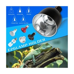 Reptile Light Fixture, 5.5 inch Optical Reflection Deep Dome He… FAST USA SHIP
