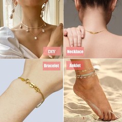 Necklace Clasps and Closures 14 K Gold and Silver Jewelry Converters for Brac…