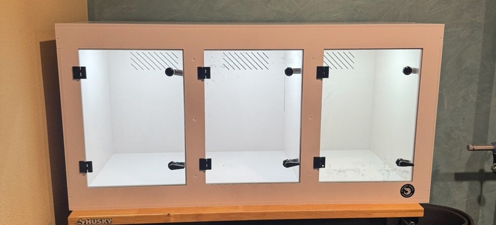 48”x24”x24”- 3 Compartment Premium PVC Reptile Enclosure | Reptile Cage