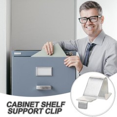 12Pcs Metal Shelf Supports Cabinet Clip Adjustable Clips Shelving Clamp Bracket