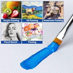 Stretched Canvases for Painting, 8 Packs 9X12 Inch Canvases for Acrylics,Oils…