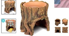 Naturalistic Leopard Gecko Hide Cave – Safe Resin Design with Clay Water Basin