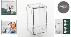 Acrylic Reptile Mini Tank 4x4x8 Sturdy Terrarium for Tarantula Isopod Inverte…