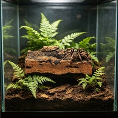 10Pcs Durable Reptile Cork Bark Hides Natural Terrarium Background Light Brown