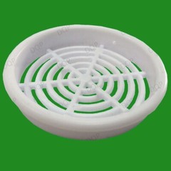 100x White Vivarium Reptile Push Fit Round 65mm Air Vents, 60mm Hole,Ventilation