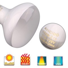 Reptile Basking Light Bulb – 150W Reptile Heat Lamp 2 Pack UVA Daylight Amphi…