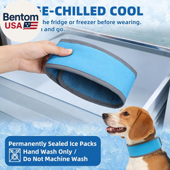 Dog Cooling Bandana, Reflective Instant Chill Ice Cool Neck Wrap, Breathable Dog