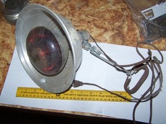 250W Heating Lamp Bulb w Aluminium 10INCH CLAMP Reflector FOR CHICKEN PIGS&MORE
