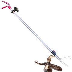 87” Telescopic Snake Tongs, Aircraft-Aluminum Alloy Reptile Grabber Rattle S…