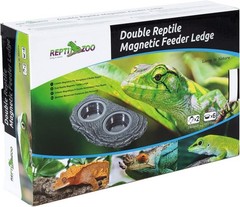 Magnetic Reptile Food & Water Feeder with Natural Look – Perfect for Terrariums