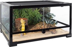 Naturalistic Leopard Gecko Hide Cave – Safe Resin Design with Clay Water Basin