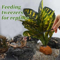 Reptile Feeding Tongs, Stainless Steel Lizard Feeding Tongs, Aquarium Straigh…