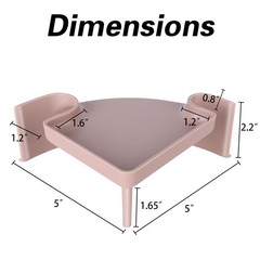 Aquarium Corner Cave with Viewing Window – 2-Hole Fish Hideout for Plecos,