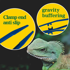 Pinzas alimentacion reptiles 4 pack antideslizantes azules para lagartos y mas
