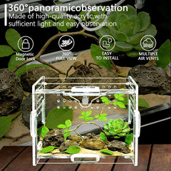 Acrylic Insect Terrarium & Reptile Habitat Kit – Multi-Purpose Bug Enclosure for