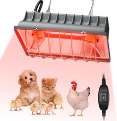 Chicken Coop Heat Lamp for Dog Kennel, Cat Bed, Reptiles & Incubators – 250W Adj