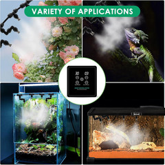 Automatic Reptile Mister Humidifier with Timer,Programmable Terrarium Reptile Mi