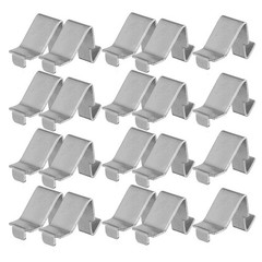 50Pcs Silver Metal Cabinet Shelf Clips Sturdy Iron Shelf Support Clamps