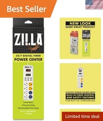 Comprehensive 24/7 Timer Power Center for Reptile Lighting & Heating Solutions