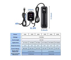 AQQA Submersible Aquarium Heater,100W/200W/300W/500W/800W/1000W/1200W Fish Ta…