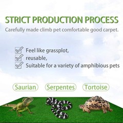Reptile Carpet 39.4 X 19.7 Terrarium Bedding for Bearded Dragon Lizard