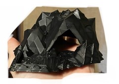 Reptile – Isopod – Invert. – Luxury Cave & Feeder Combo! COLOR – *Black*