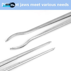 2 PCS Snake Feeding Tongs 15 Inch Extra Long Stainless Steel Reptile Feeding