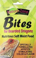 Nature Zone Juvenile Bearded Dragon Bites Nutritious Soft Moist Pet Food 2 oz