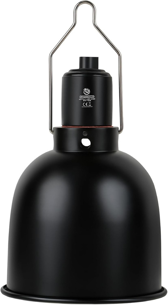 Reptile Light Fixture, 5.5 Inch Optical Reflection Deep Dome Heat Lamp Fixture,
