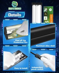 T5 UVA UVB Reptile Light Combo Kit100V-250V Wide Voltage, Reptile Light Fixtu…