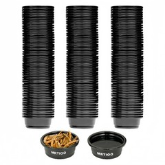 MRTIOO 100 pcs 0.5oz Crested Gecko Food and Water Feeding Cups, Reptile other