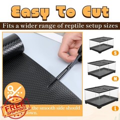 Xosjska Reptile Carpet Black 23.6×98.4in