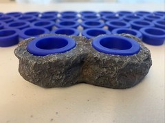 Blue 1/4 Oz Gecko Reptile Trantula Silicone Cups With Holder Like Beer Savers