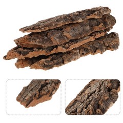 1Set Natural Cork Bark for Reptile Terrarium Durable Brown Tree Bark Decor